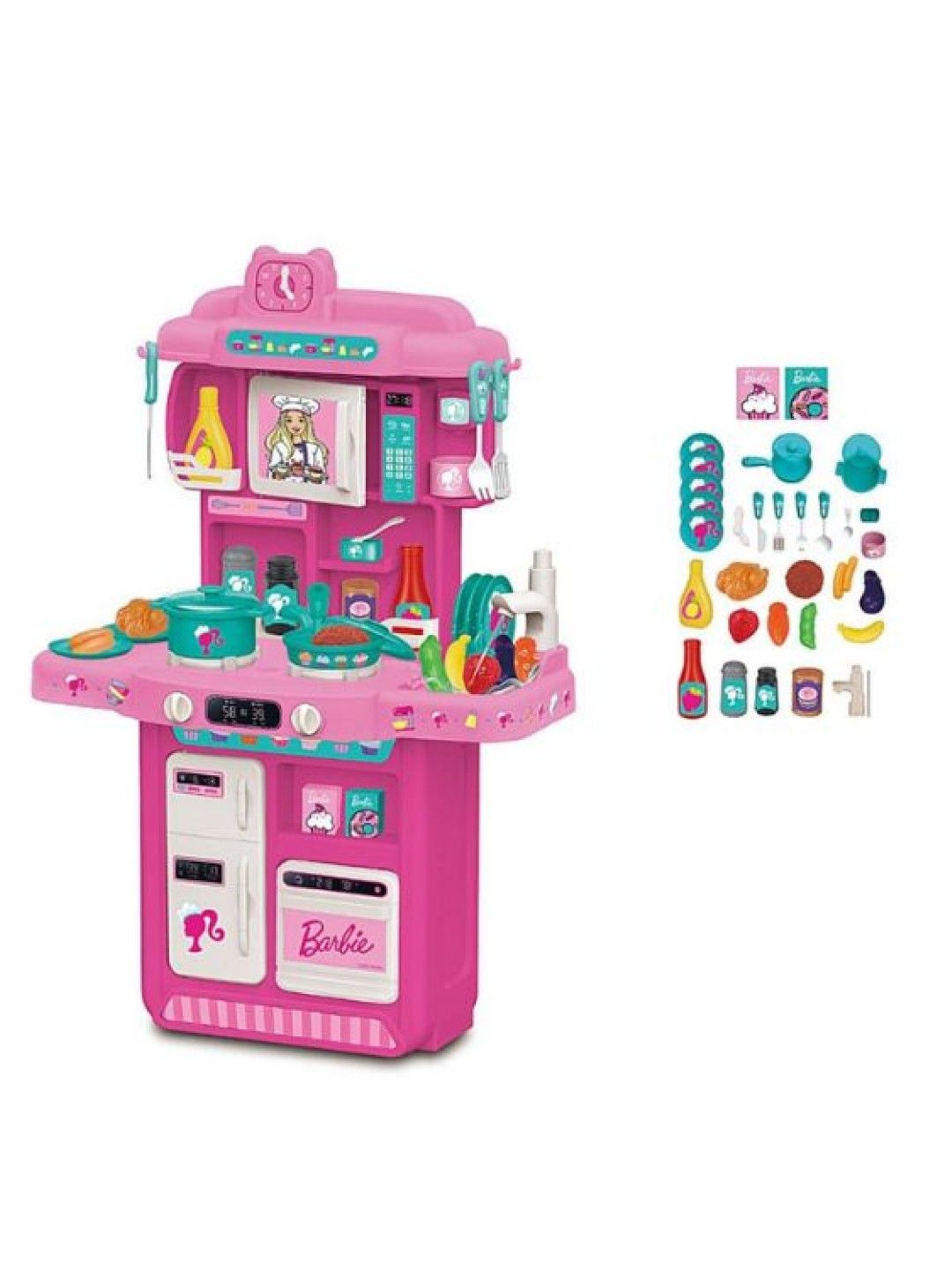 Barbie Kitchen with Light, Sound And Water Playset (No Color- Image 1)