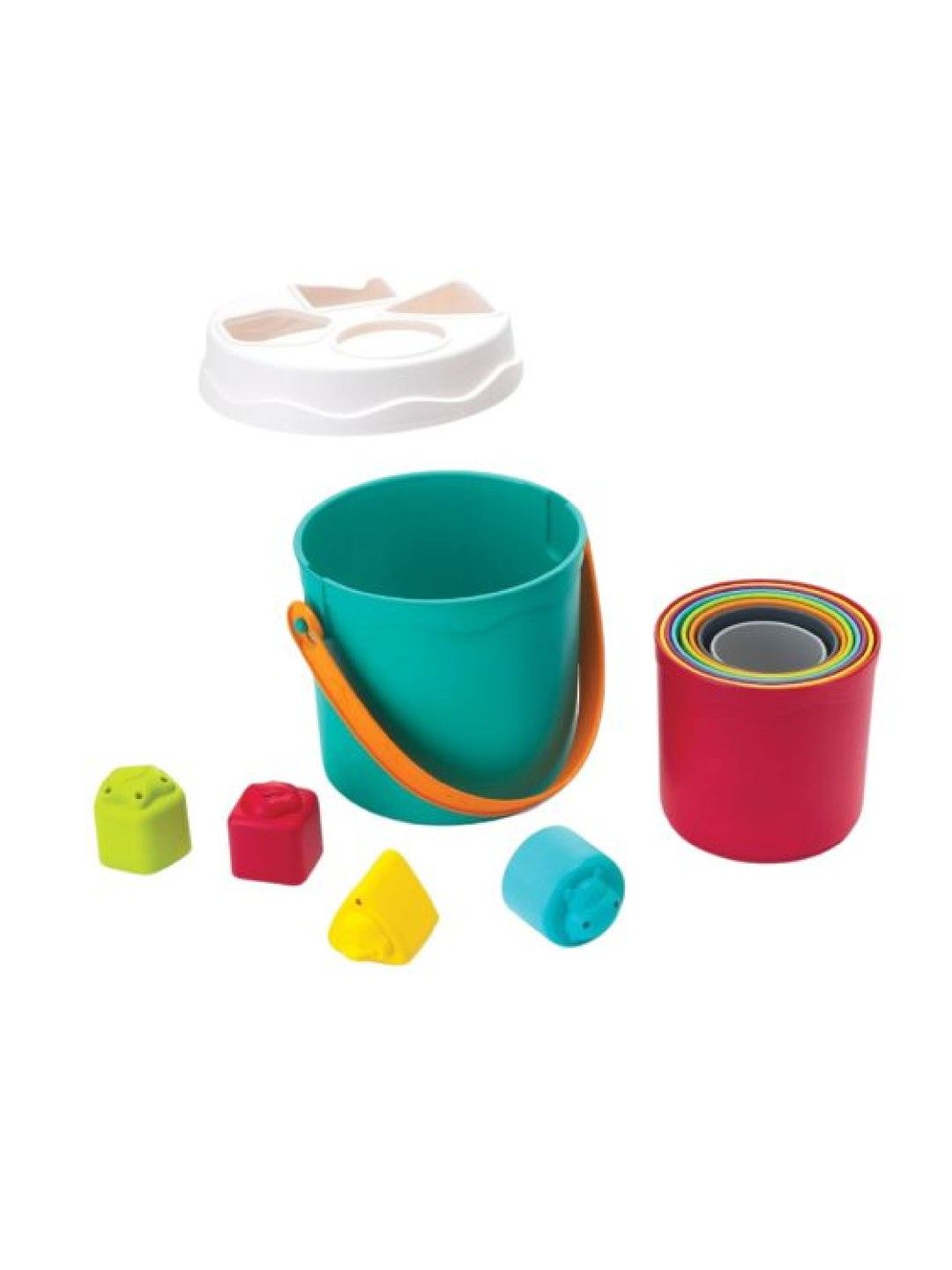 Infantino Shape Sorting Stack 'N Nest Buckets (No Color- Image 1)