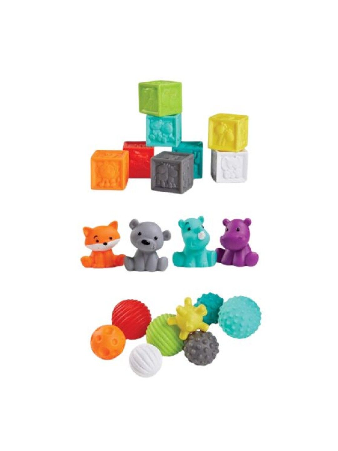 Infantino Balls, Blocks, & Buddies - 20 Piece Set (No Color- Image 1)