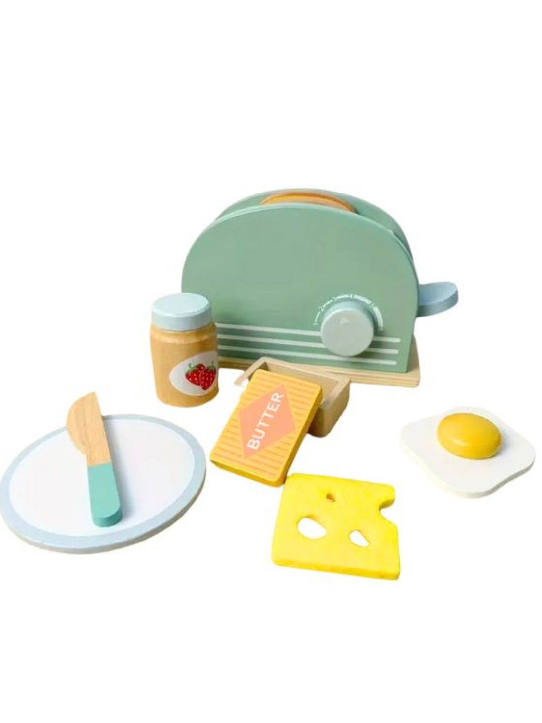 The Baby Basket Wooden Montessori Breakfast Toy Set (No Color- Image 1)