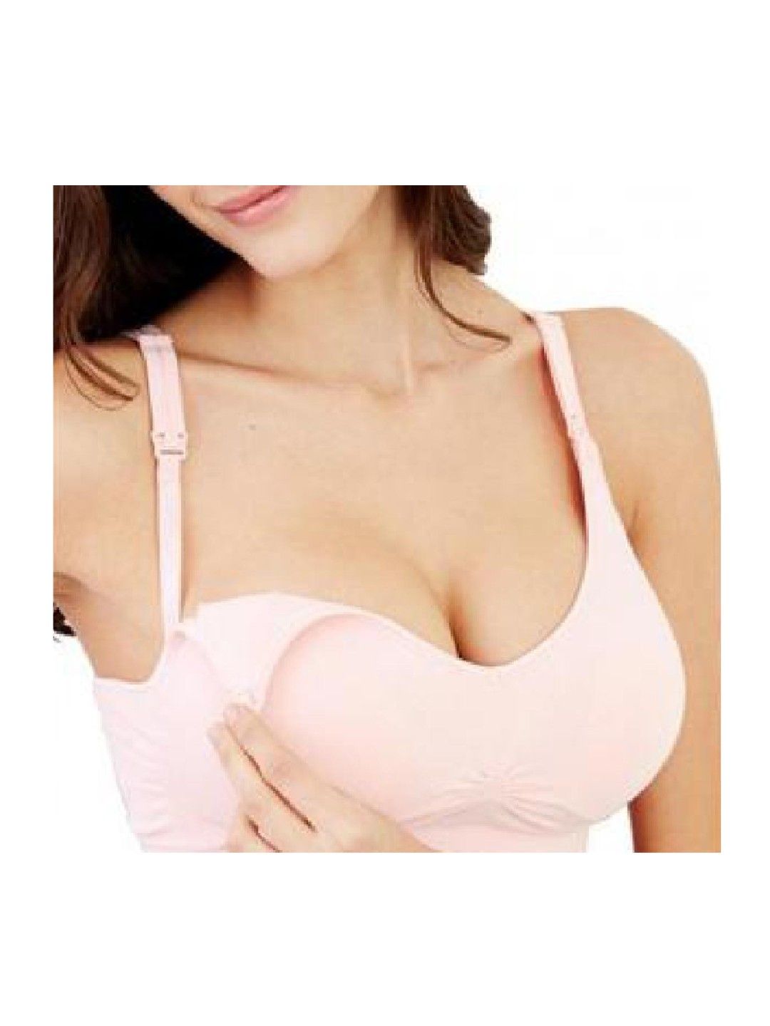 Mamaway (CLEARANCE) Responsive Antibacterial Seamless Maternity Nursing Bra - Pink (No Color- Image 1)