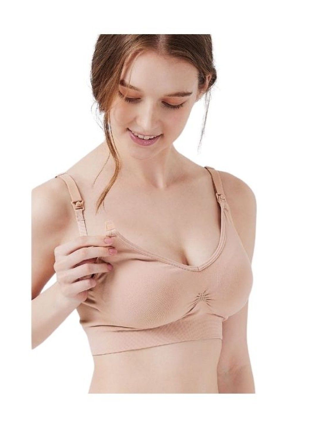 Mamaway (CLEARANCE) Ultra Breezy Seamless Maternity & Nursing Bra - Dusty Pink (No Color- Image 1)