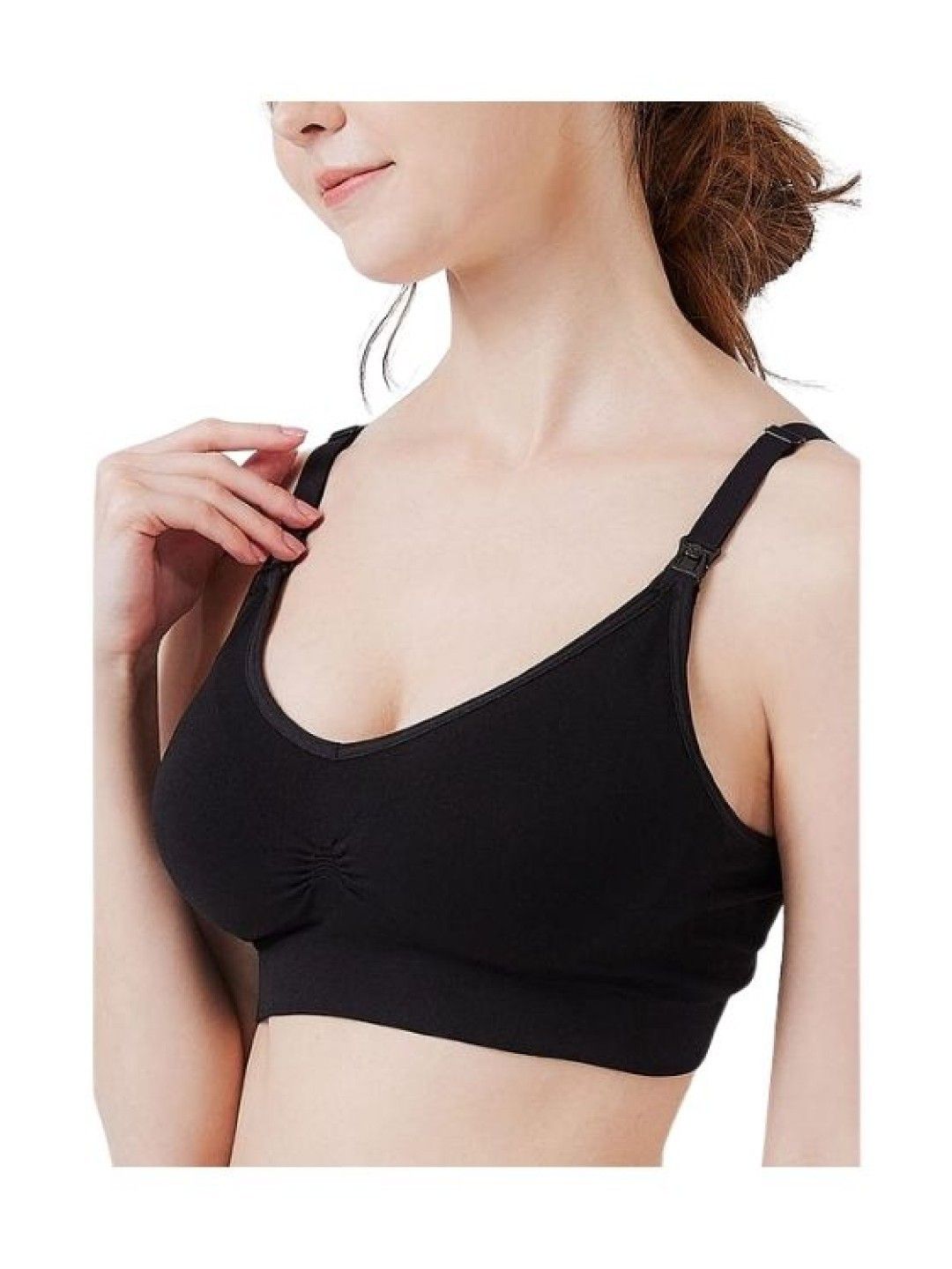 Mamaway (CLEARANCE) Ultra Breezy Seamless Maternity & Nursing Bra - Black (No Color- Image 1)