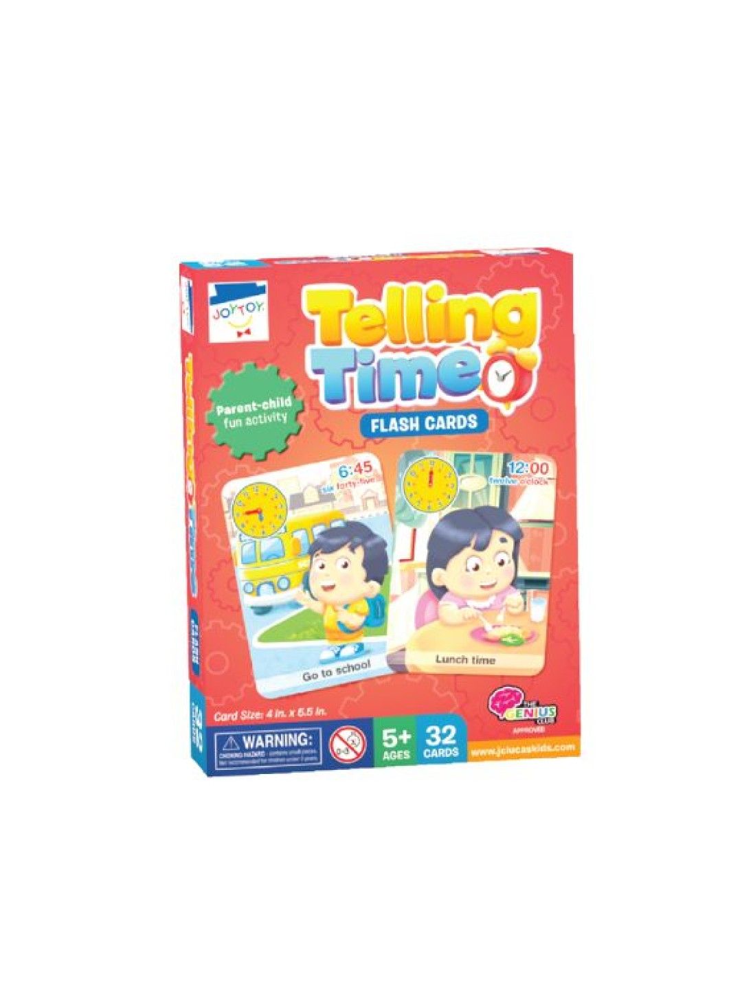 Joytoy Telling Time Flash Cards (No Color- Image 1)