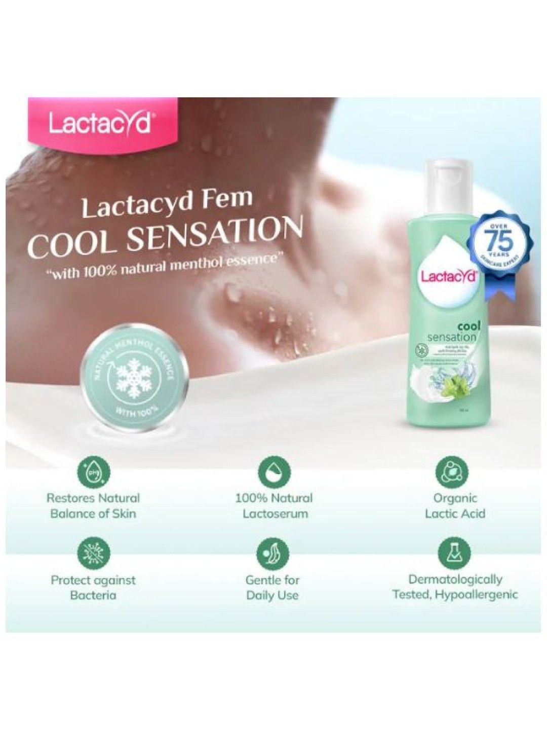 Lactacyd Femme Feminine Wash Cool Sensation (250ml) (No Color- Image 2)