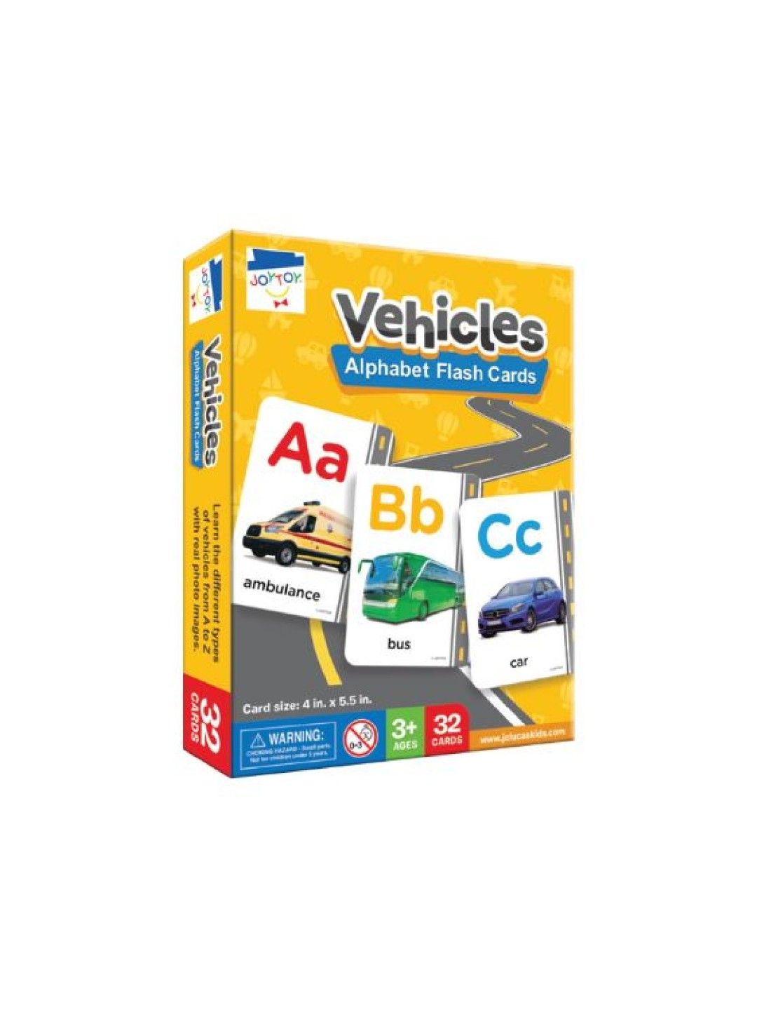 Joytoy Vehicles Alphabet Flash Cards (No Color- Image 1)