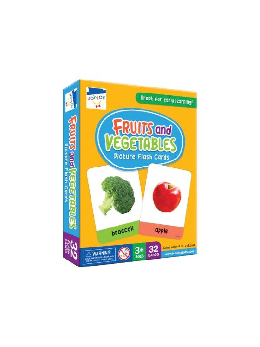 Joytoy Fruits & Vegetables Picture Flash cards (No Color- Image 1)