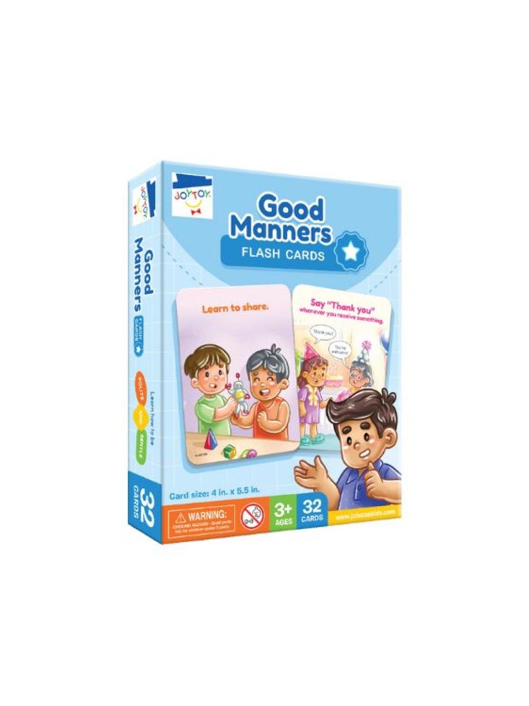 Joytoy Good Manners Flash Cards (No Color- Image 1)