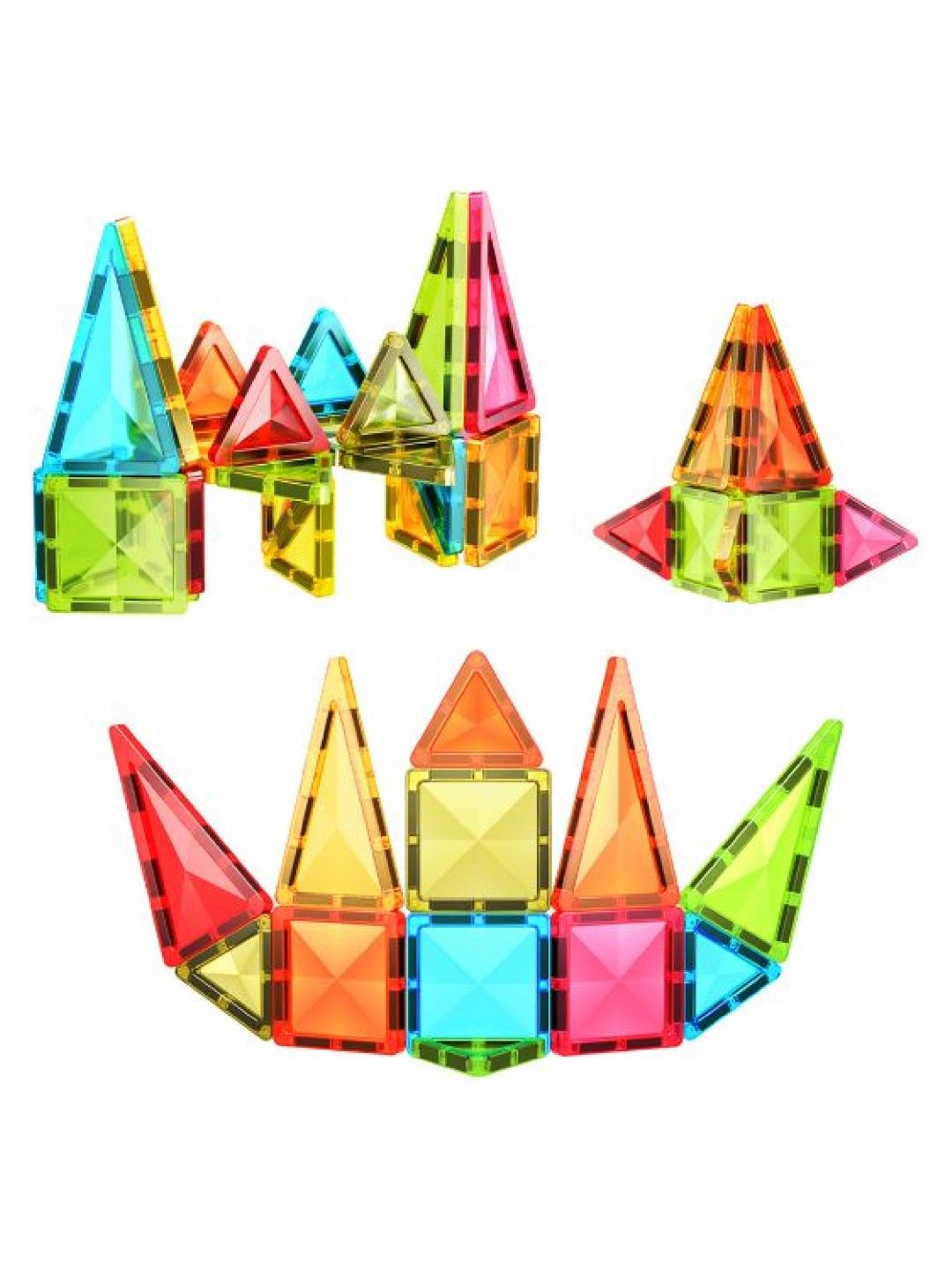 Picasso Tiles 36pc Mini Diamond Magnetic Tiles (No Color- Image 1)