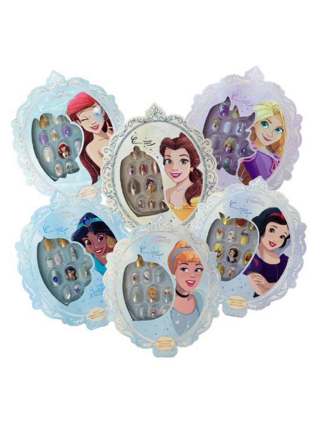 S&Li Cosmetics Disney Princess Origianl - Glitter Press On Nail Set (No Color- Image 1)