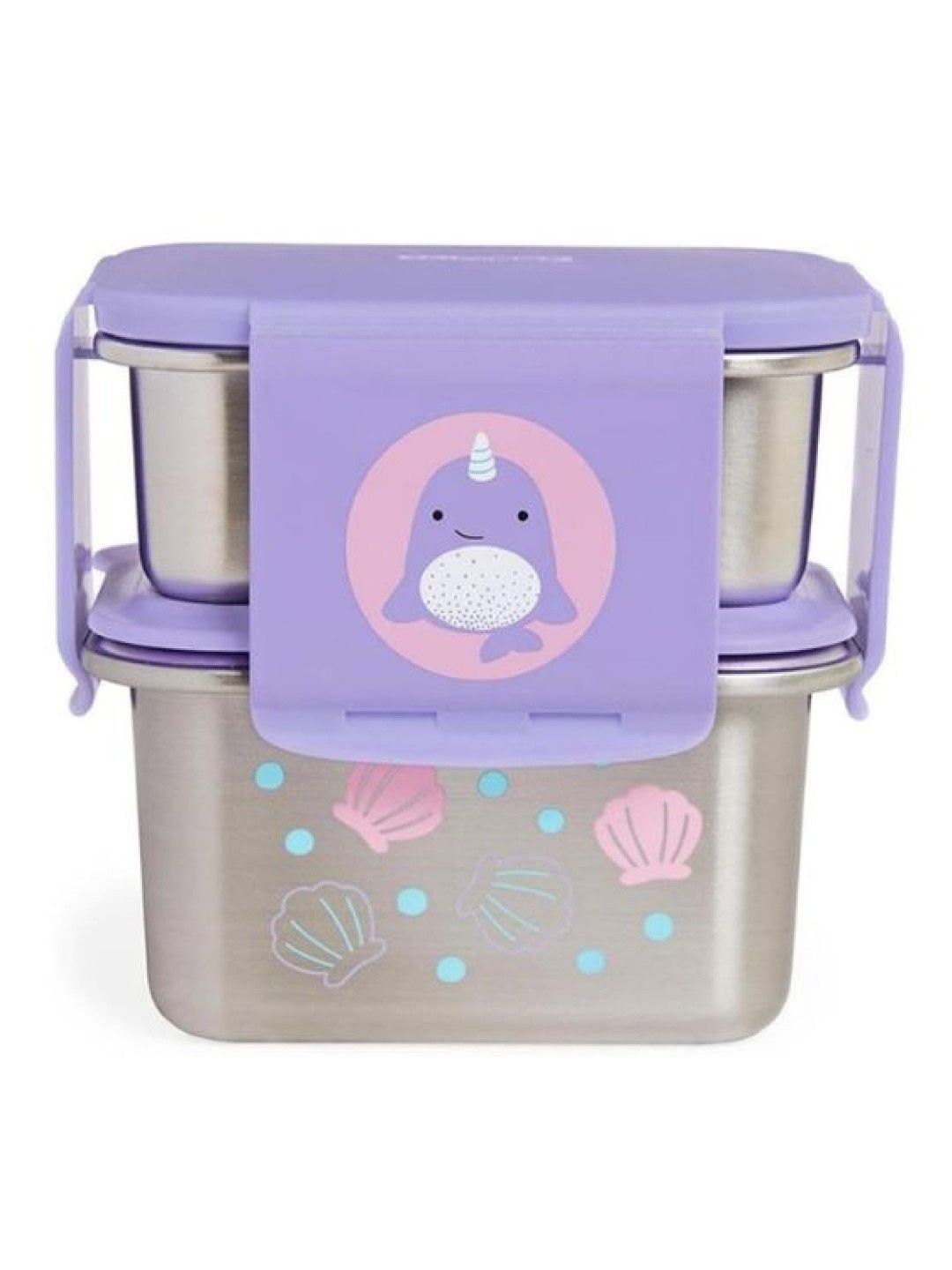 Skip Hop Zoo Thermal Lunch Set Stainless Steel (Narwhal- Image 1)