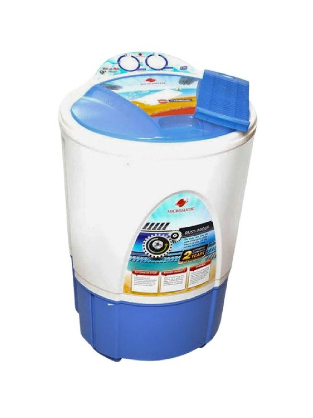 MICROMATIC MWM-850B Washing Machine Single Tub With Wash Board 8.0kg (No Color- Image 1)