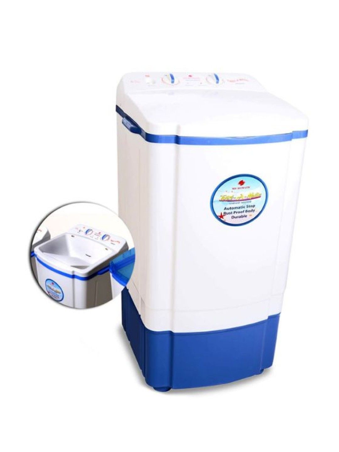 MICROMATIC MWM-650B Washing Machine Single Tub With Wash and Sink Cover 6.5kg