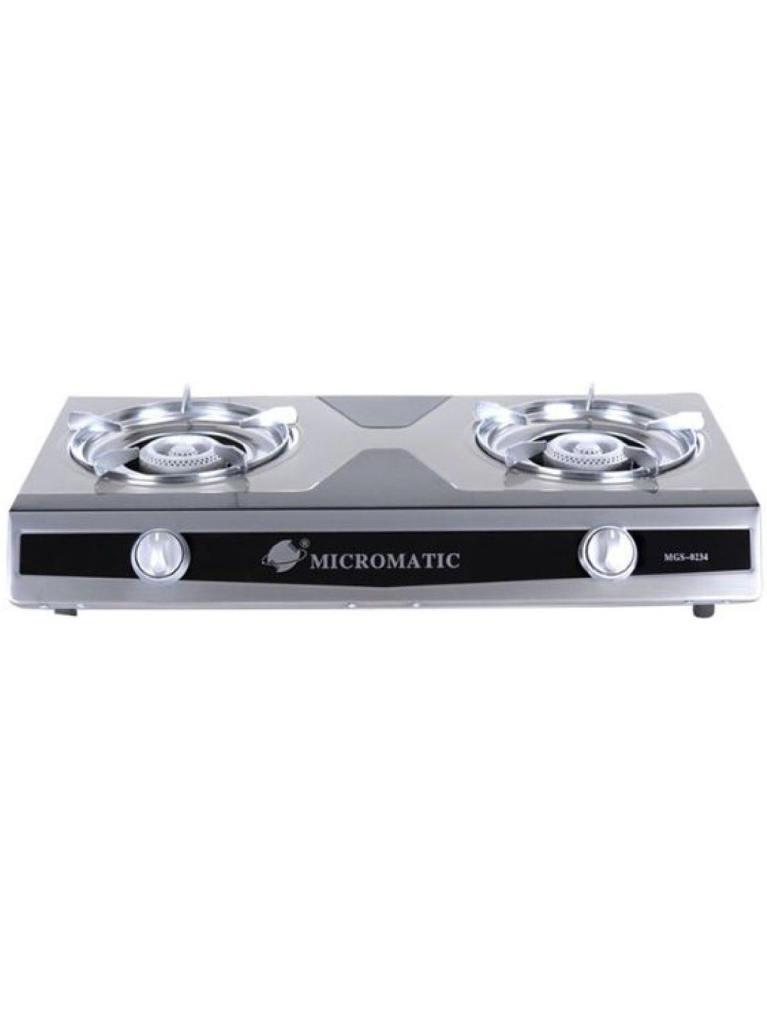 MICROMATIC MGS-0234 Double Burner Gas Stove Stainless Steel (No Color- Image 1)