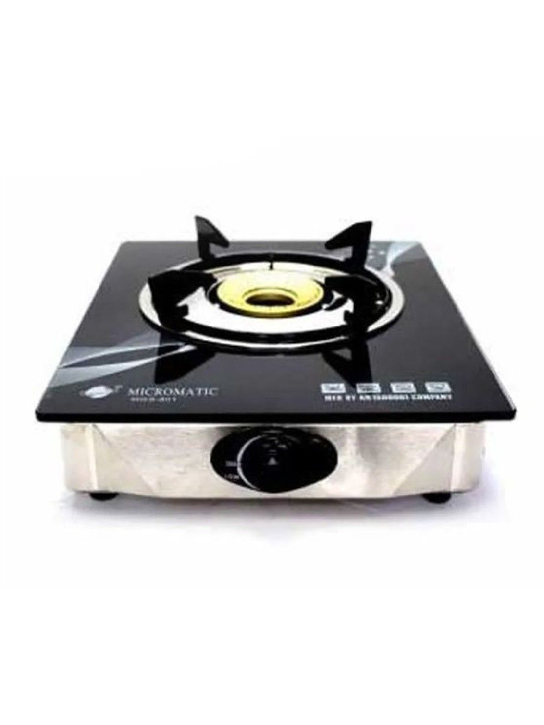 MICROMATIC MGS-801 Single Burner Tempered Glass Gas Stove (No Color- Image 1)