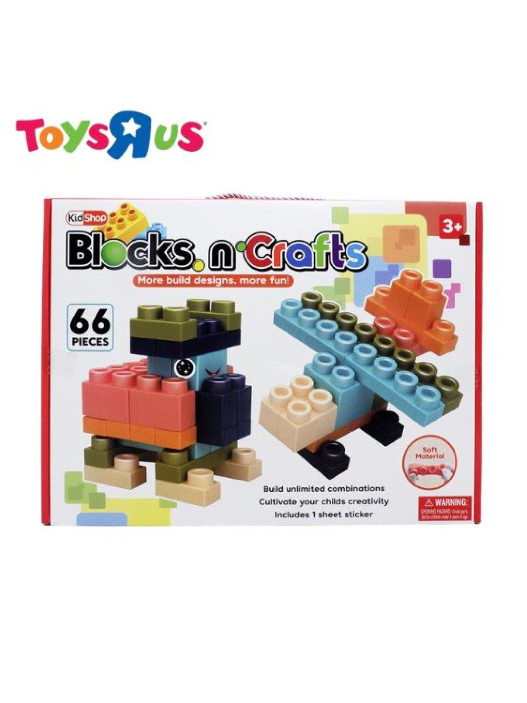 Toys R Us KidShop 66-pieces Blocks Slide 'n Roll