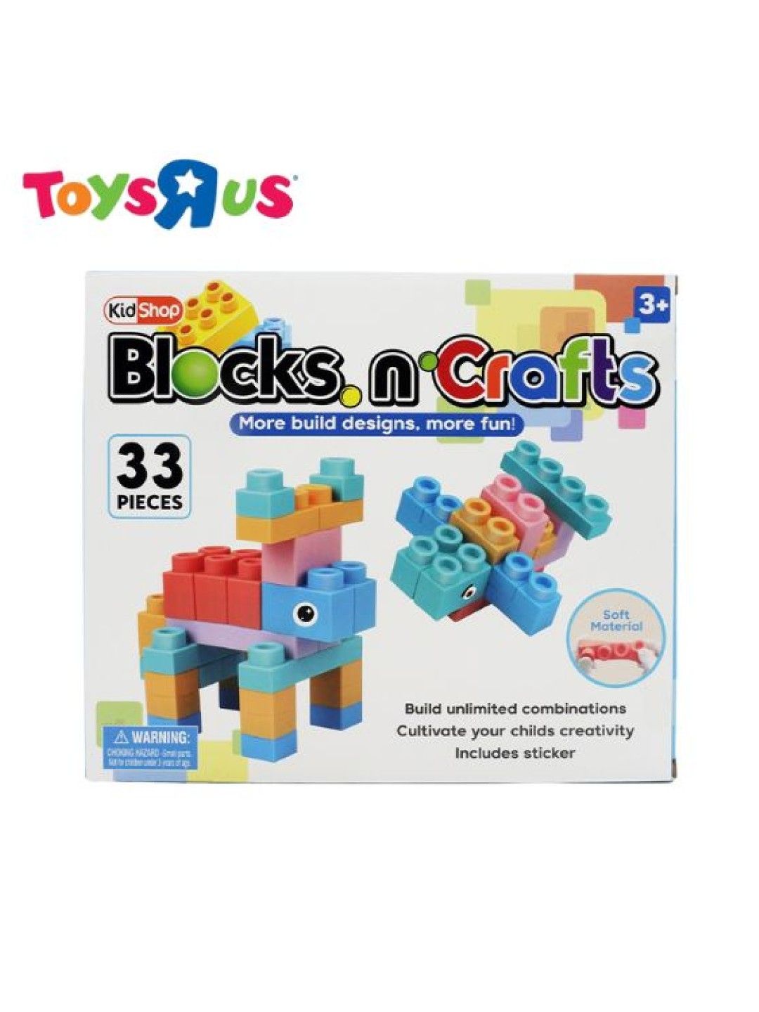 Toys R Us KidShop Blocks 'n Crafts 33pcs (No.13368)