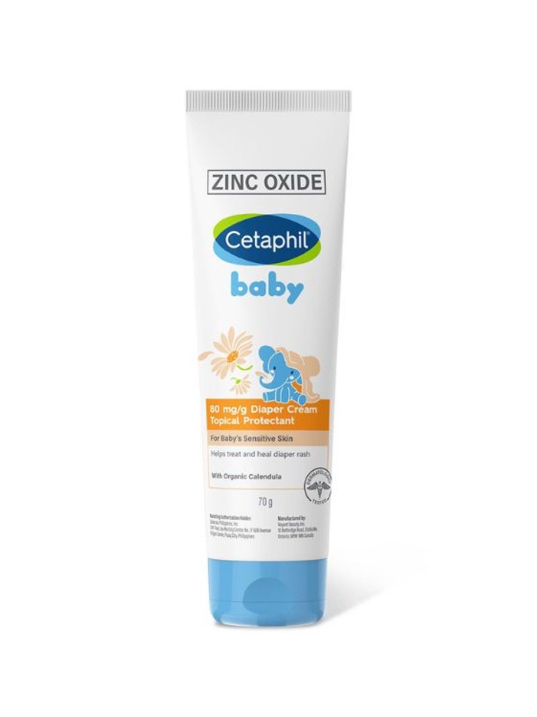 Cetaphil Baby Baby Diaper Cream with Organic Calendula (70g) (No Color- Image 1)