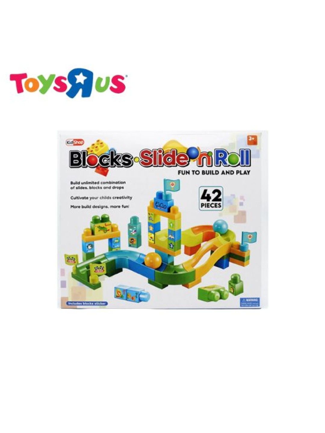 Toys R Us KidShop 42-pieces Blocks Slide 'n Roll