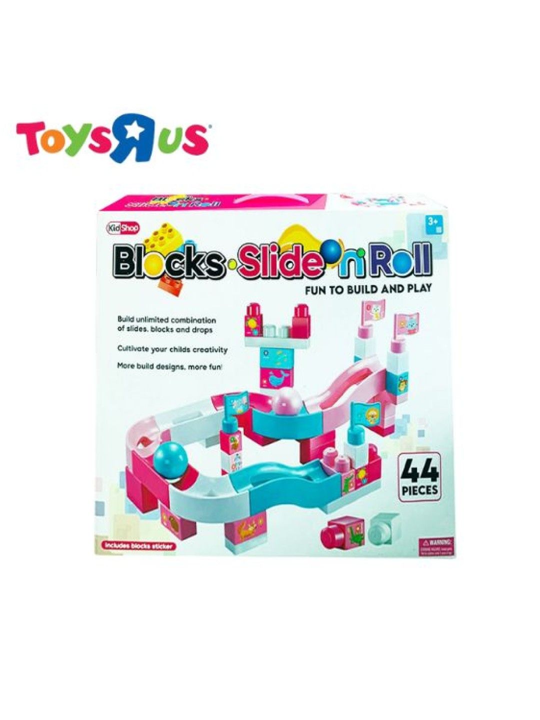 Toys R Us KidShop 44-pieces Blocks Slide 'n Roll (No Color- Image 1)