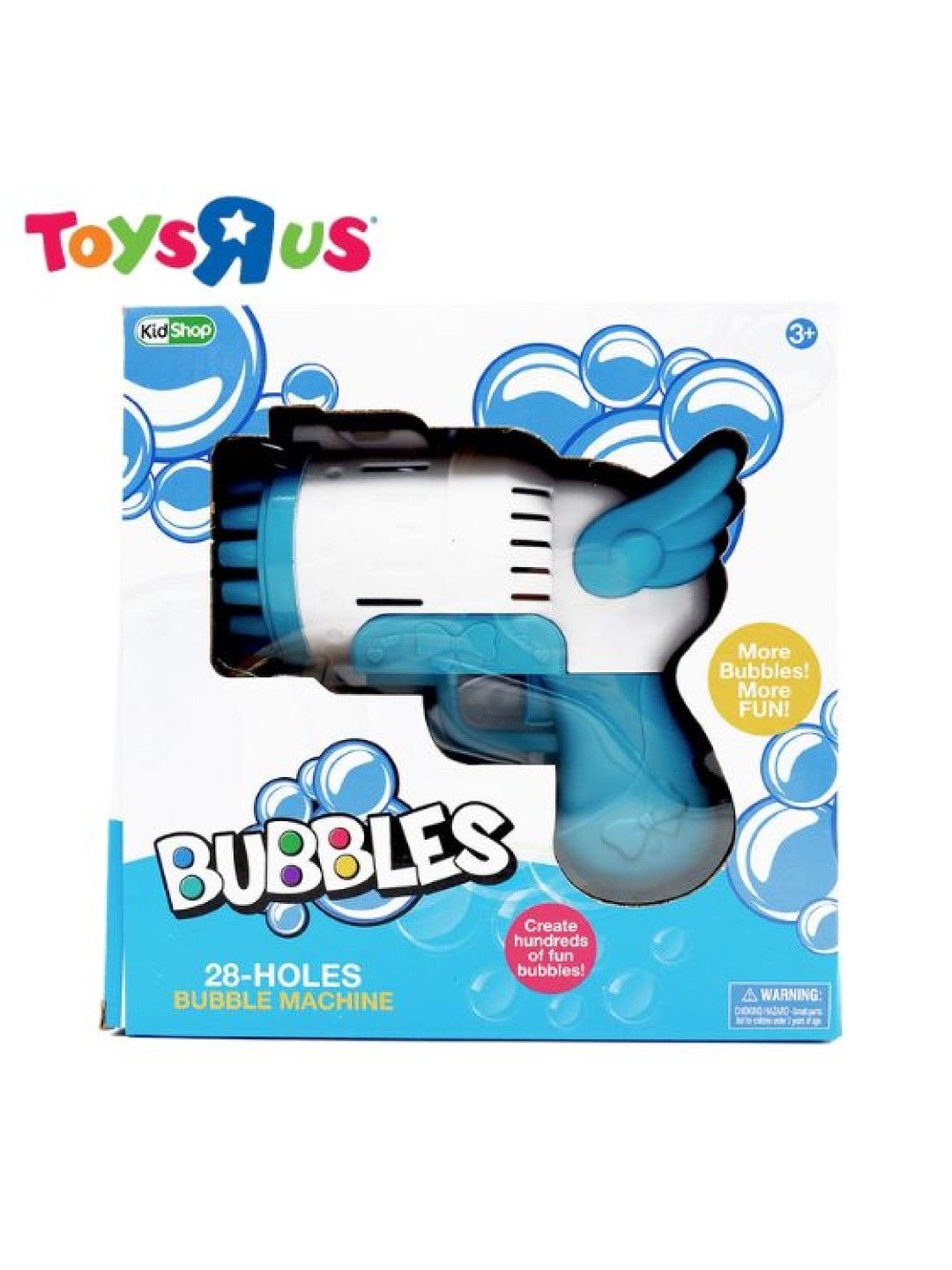 Toys R Us KidShop 28-Holes Bubble Machine (White/Blue- Image 1)