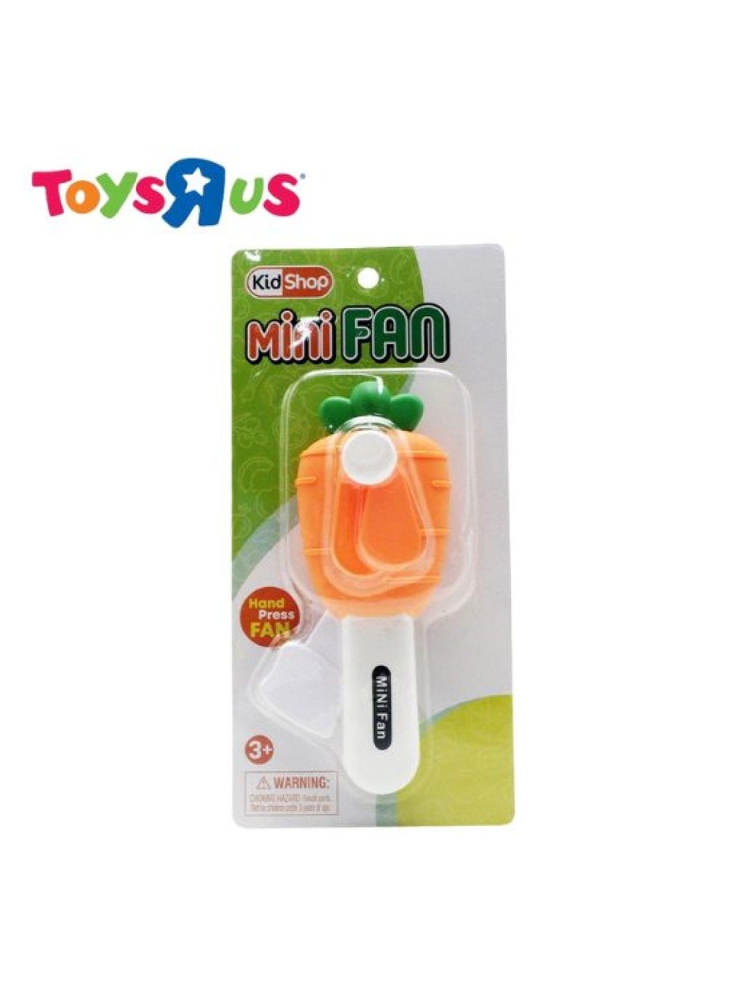 Toys R Us KidShop Mini Manual Fan - Carrot (No Color- Image 1)