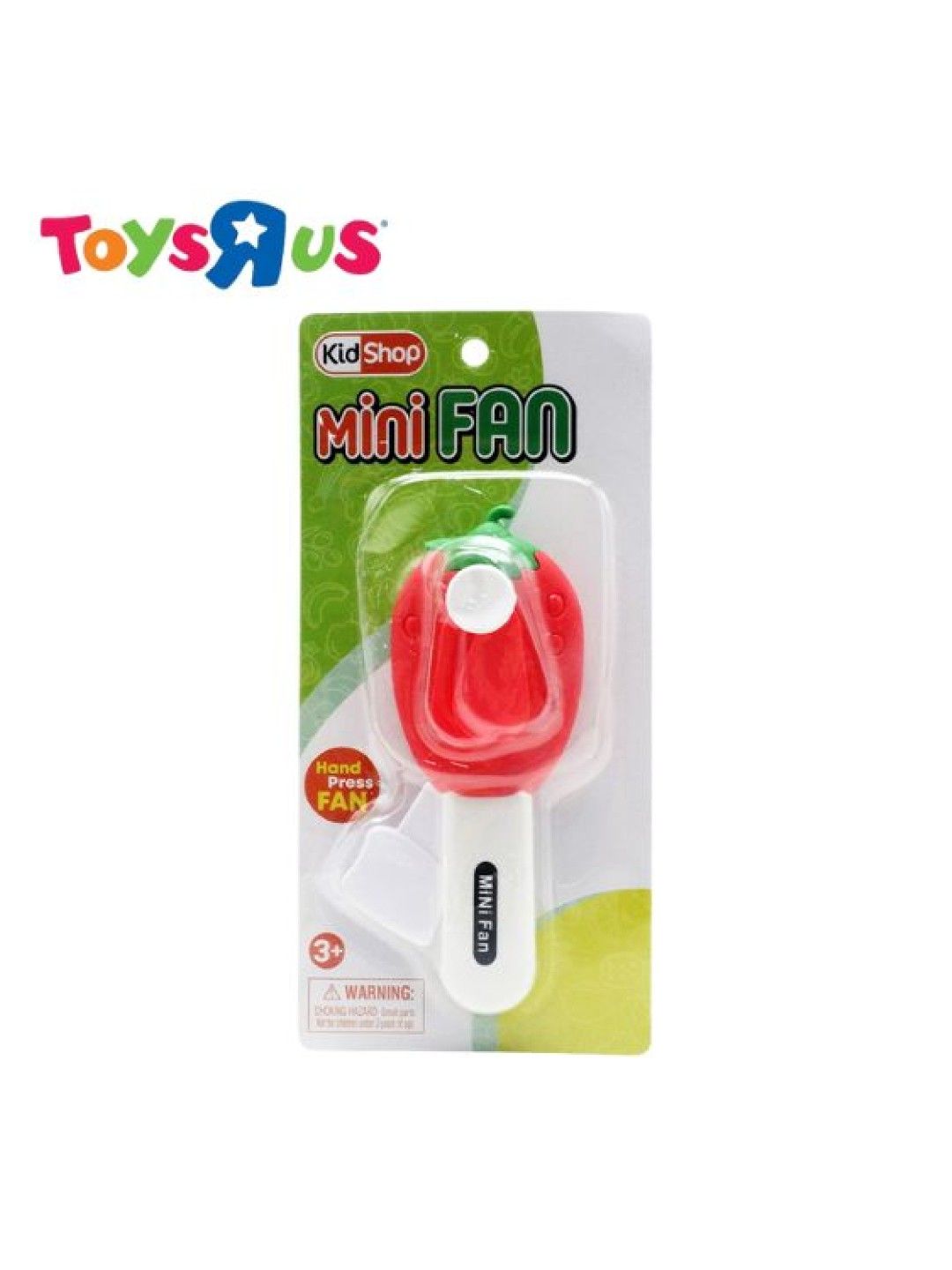 Toys R Us KidShop Mini Manual Fan - Strawberry (No Color- Image 1)