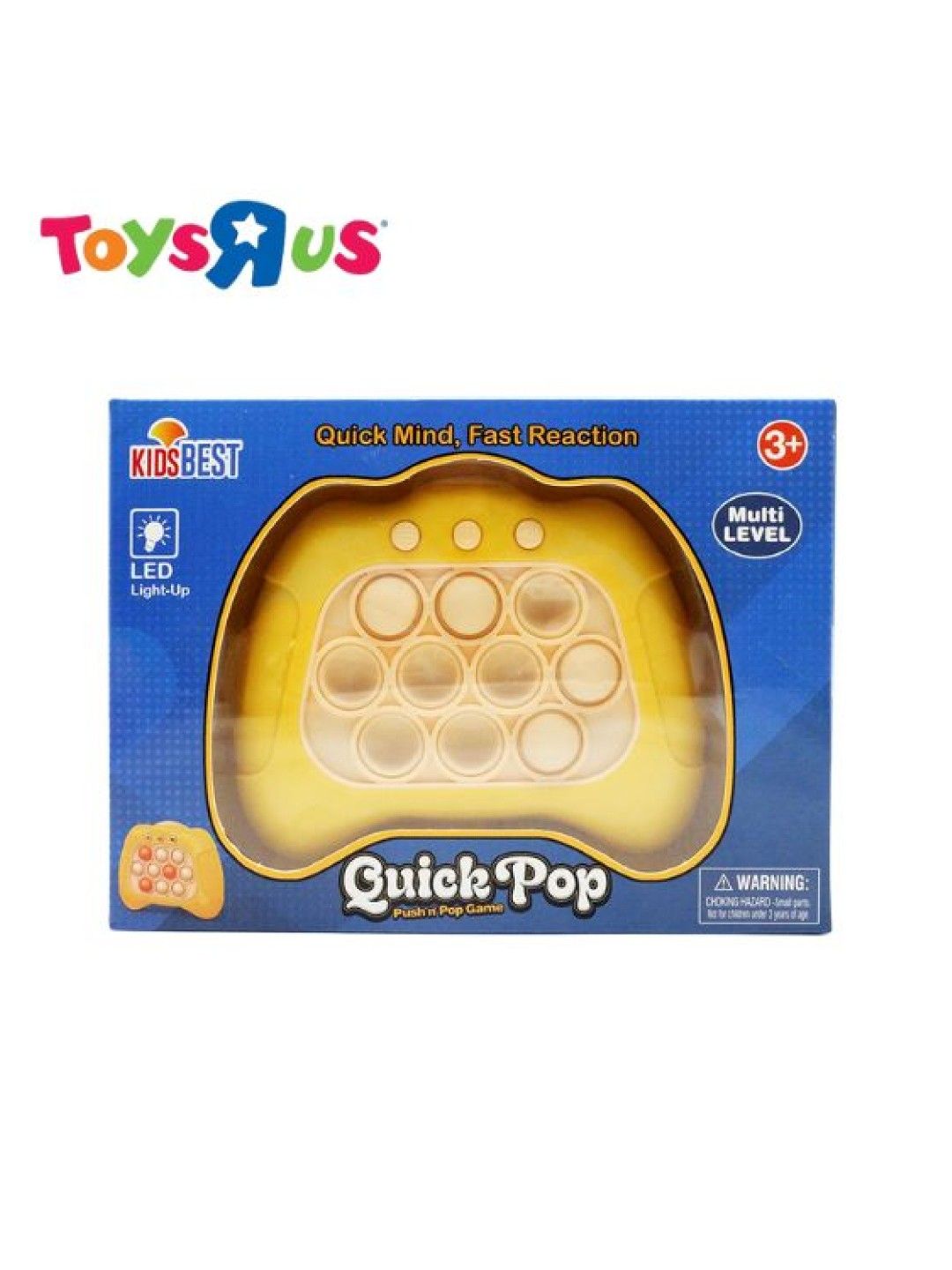 Toys R Us KidsBest Quick Pop Push n' Pop Game (Yellow- Image 1)