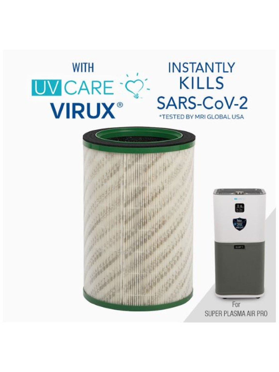 UV Care Filter Replacement H14 HEPA Virux for Super Plasma Air Pro (No Color- Image 1)