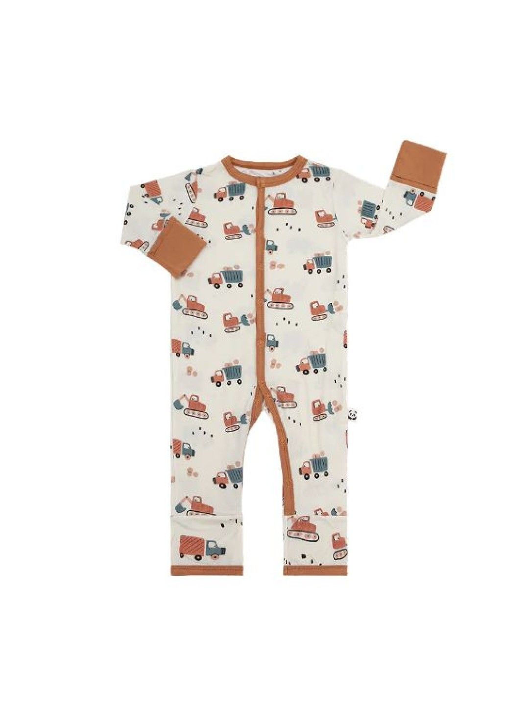 Bamberry Baby Footed Romper - Trucks (No Color- Image 1)