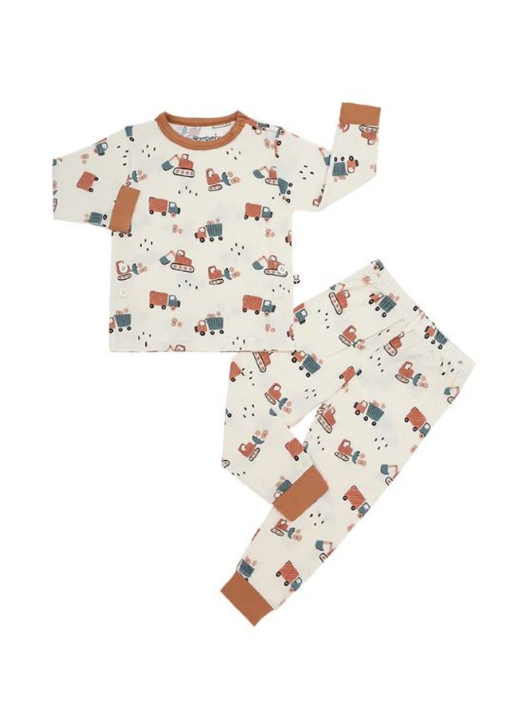 Bamberry Baby Long Sleeves Pajama Set - Trucks (No Color- Image 1)