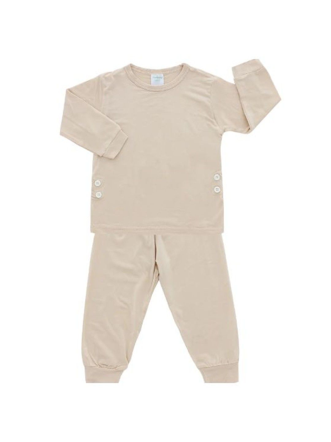 Bamberry Baby Long Sleeves Pajama Set - Sand (No Color- Image 1)