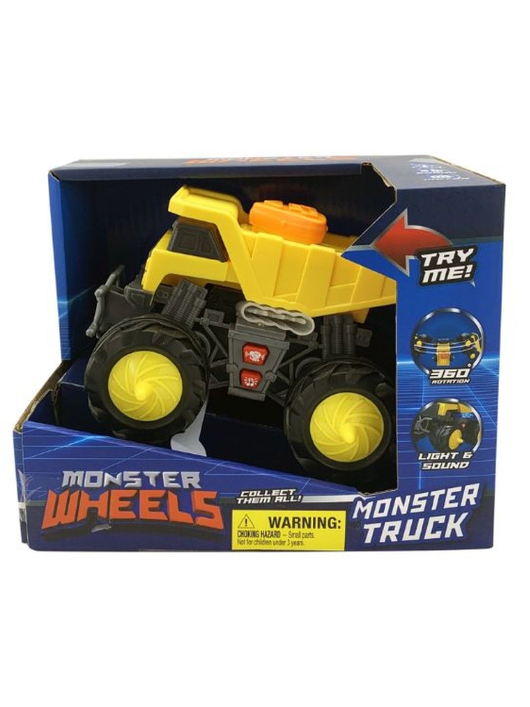 Monster Wheels Big Wheels Engineering Monster Truck with Dance Mode, Lights & Sounds (No Color- Image 4)