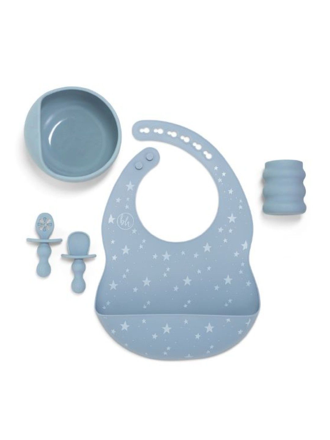 BooginHead Baby Led Weaning Silicone 5-Piece Set (Blue- Image 1)