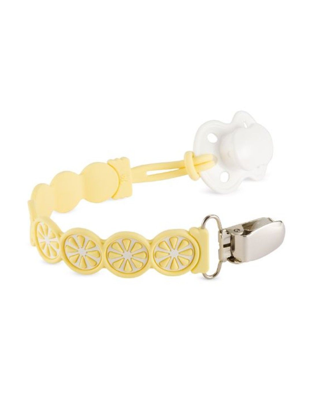 BooginHead PaciGrip Silicone Pacifier Clip (Citrus Lemons- Image 1)