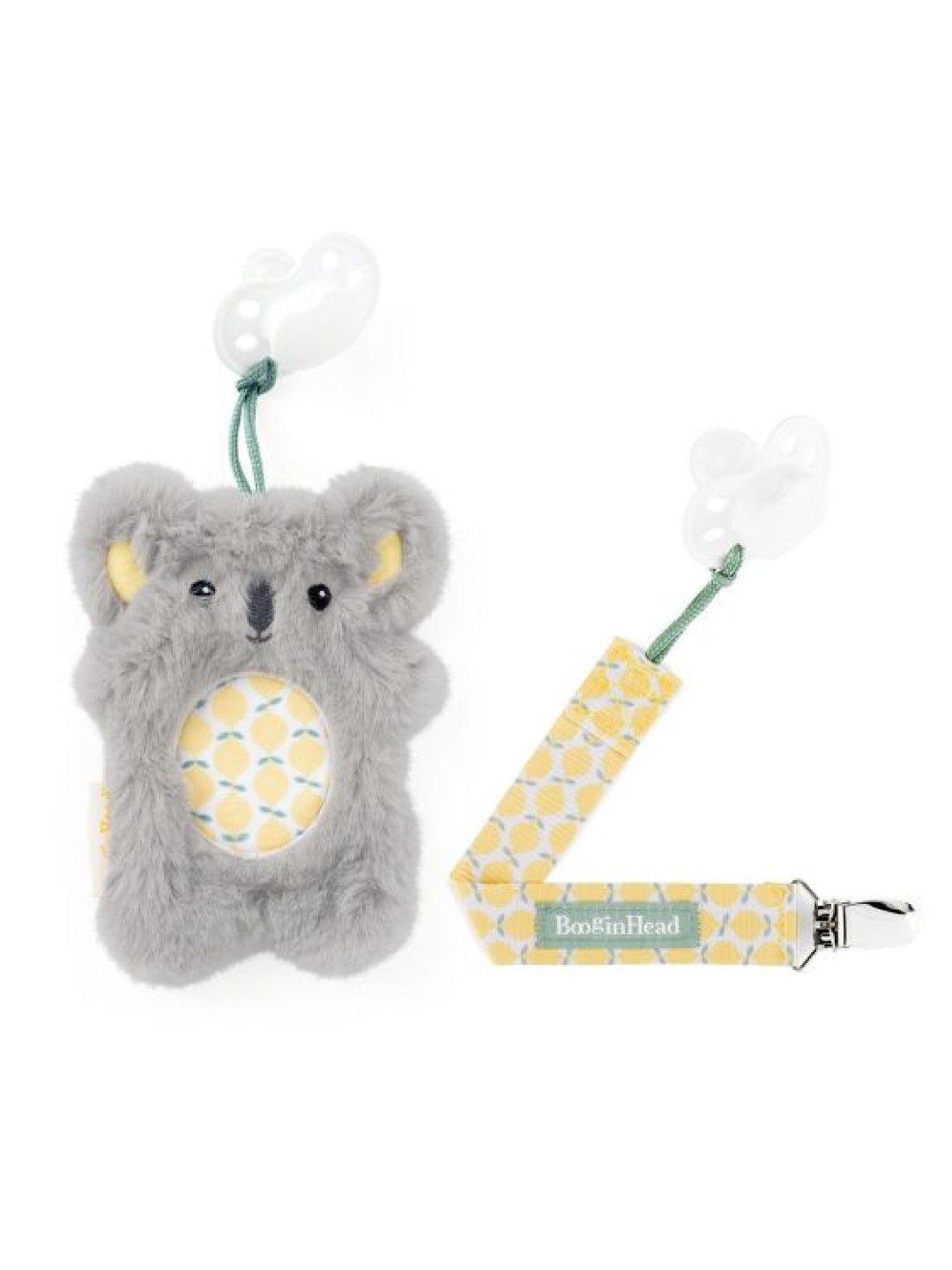 BooginHead PaciPal Plush & PaciGrip Combo - Gray Koala (No Color- Image 1)