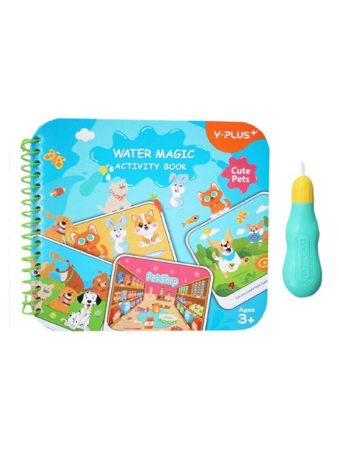 Y-PLUS+ Water Magic Activity Book - Cute Pets