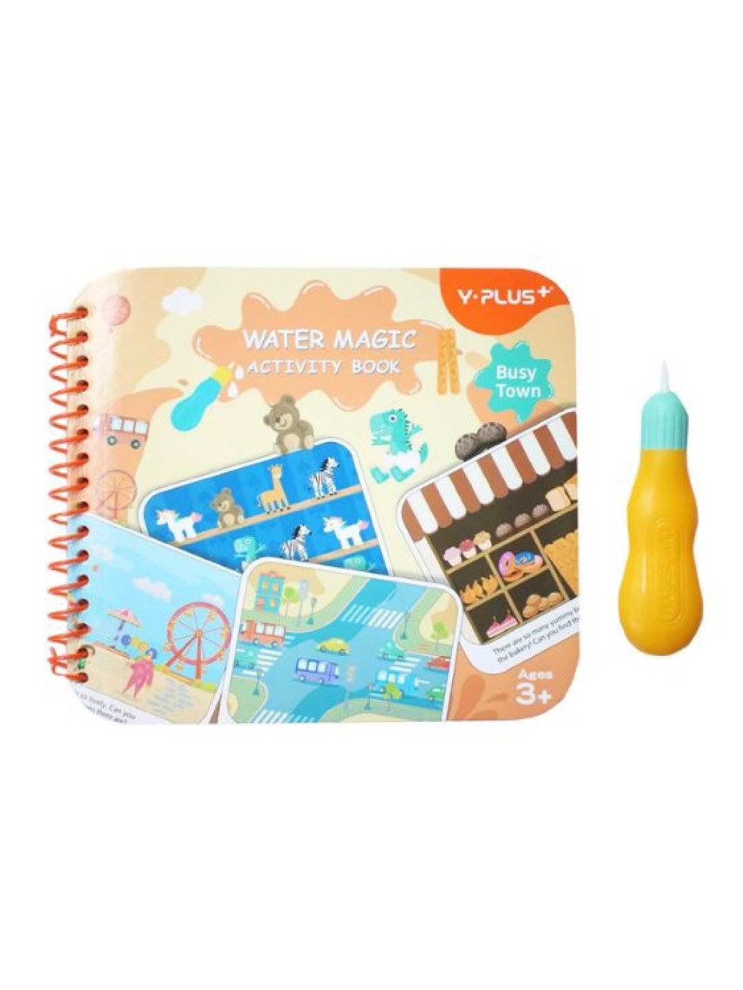 Y-PLUS+ Water Magic Activity Book - Busy Town