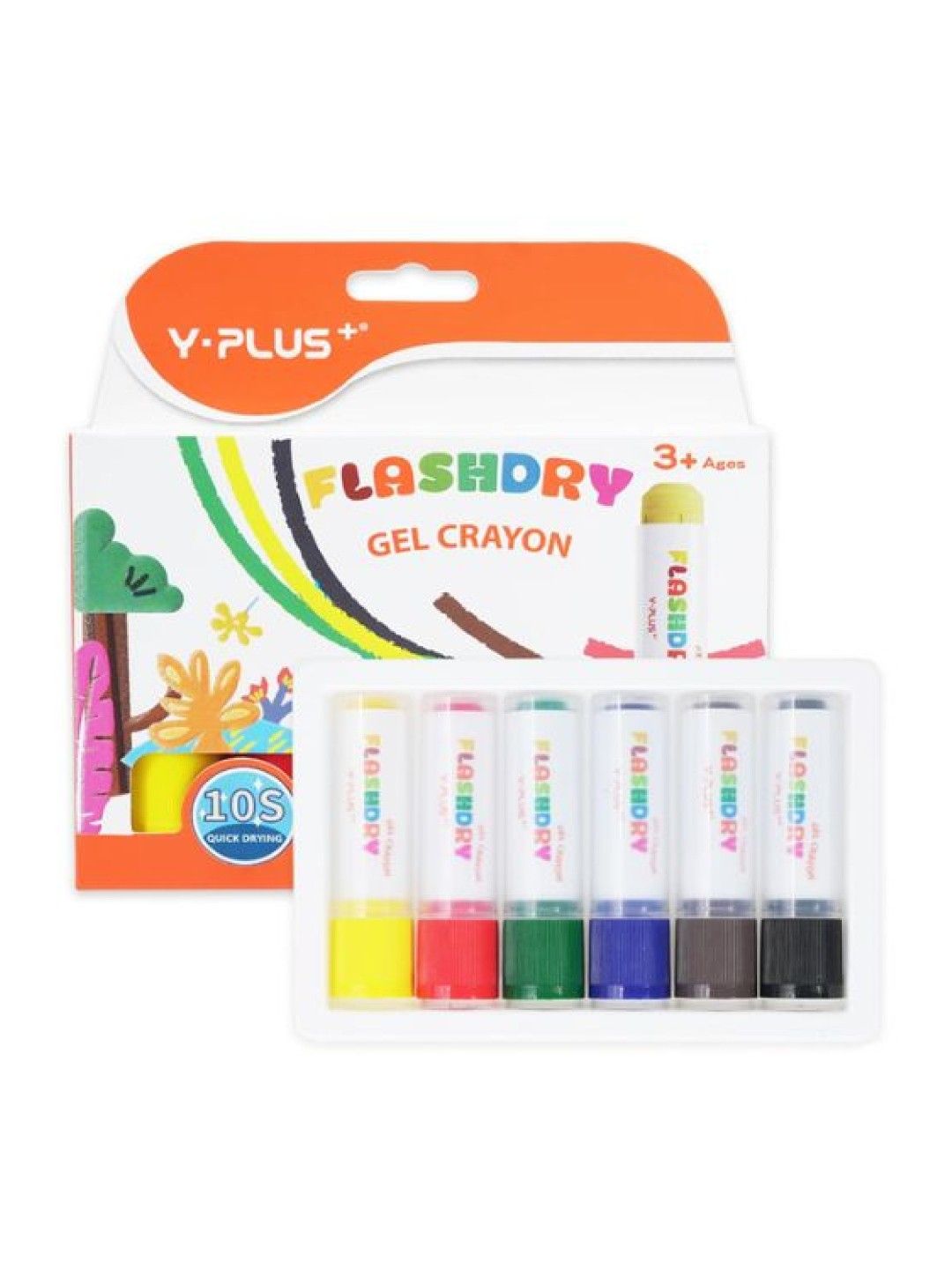 Y-PLUS+ FlashDry Gel Crayon (No Color- Image 1)
