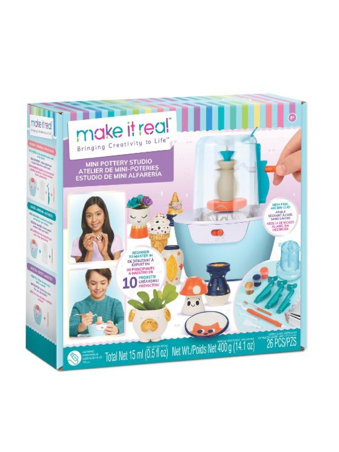 Make It Real Mini Pottery Wheel (No Color- Image 1)