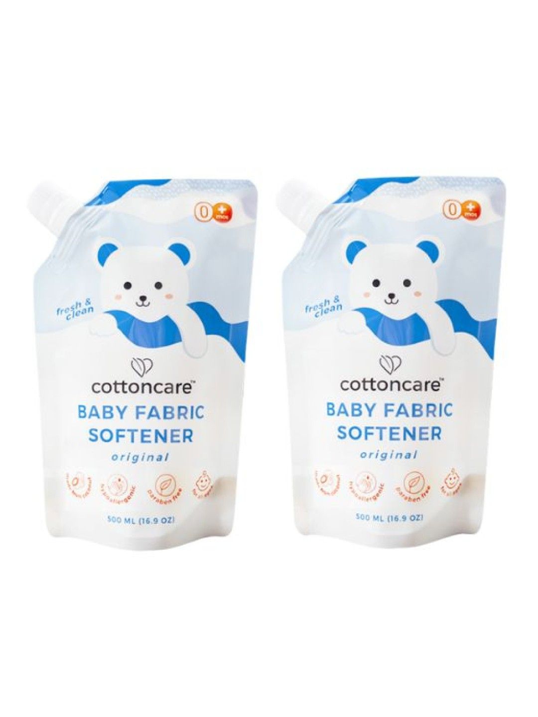 Cotton Central™ Cottoncare Baby Fabric Softener - Original 2 Pack (1000 ml)