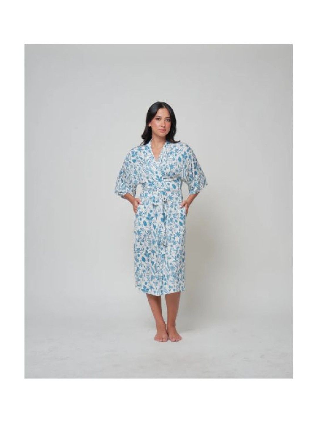 Bamberry Baby Mommy Robe - Toile De Jouy (Floral- Image 3)