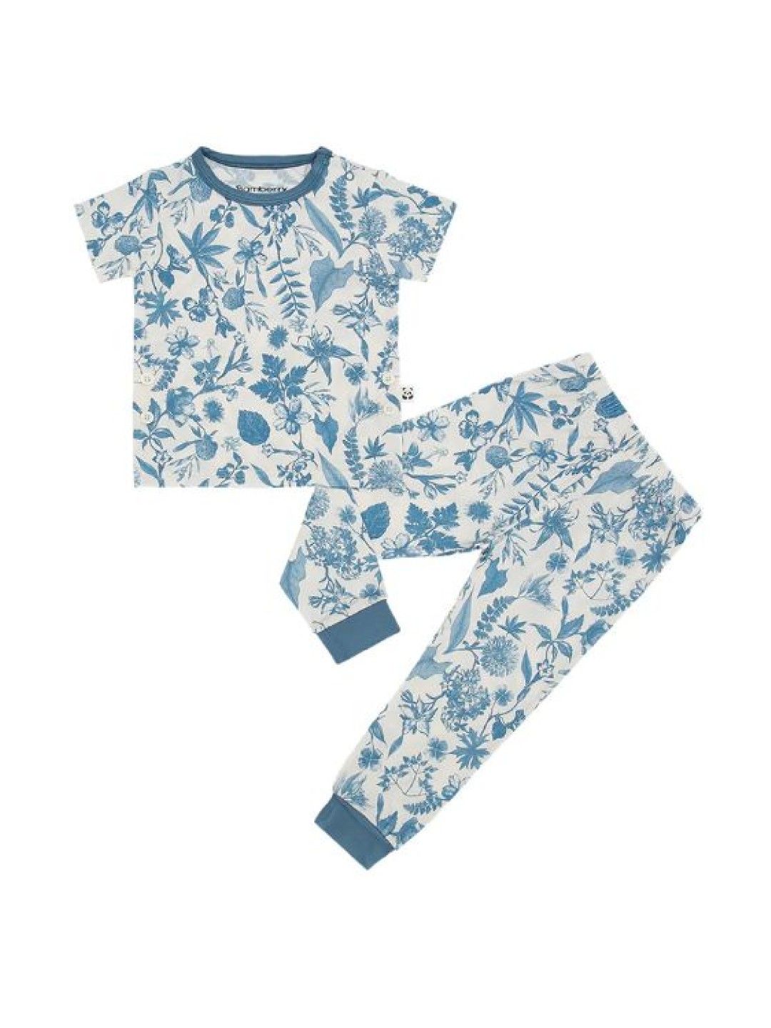 Bamberry Baby Short Sleeves Pajama Set - Toile De Jouy (Floral- Image 1)