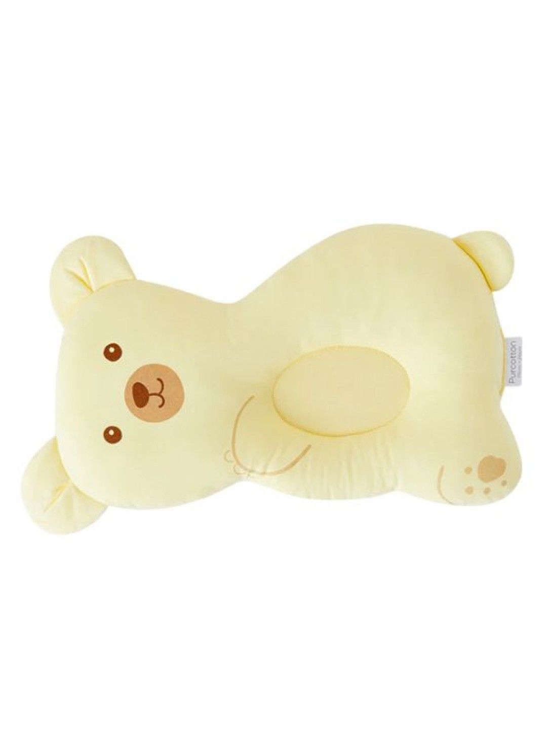 Purcotton Baby Head-Shaping Pillow Bear (No Color- Image 1)