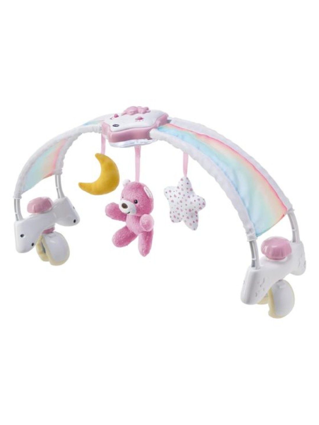 Chicco Rainbow Bed Arch - Pink (No Color- Image 1)