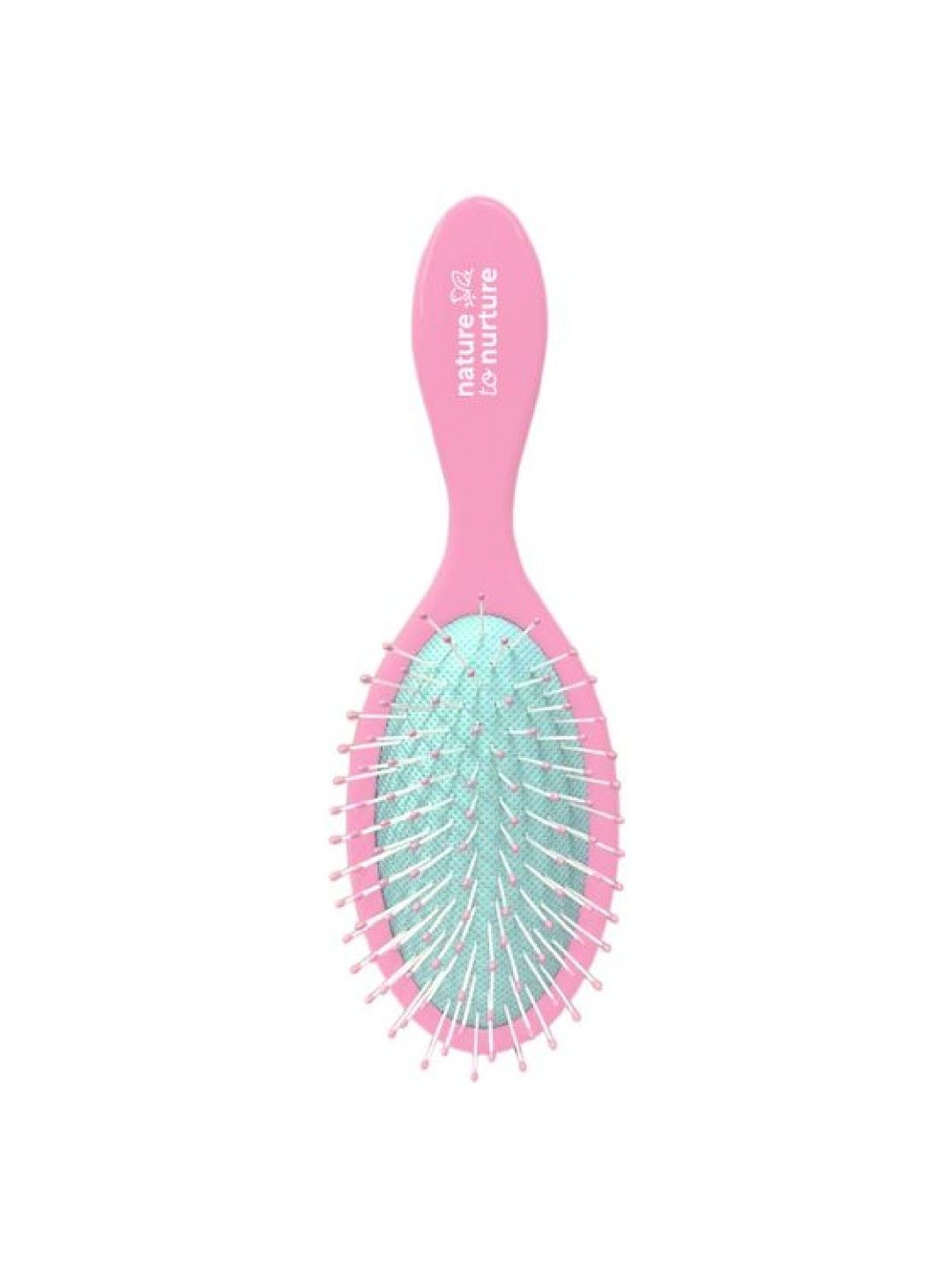 Nature to Nurture Midi Detangling Brush (Pink/Teal- Image 1)