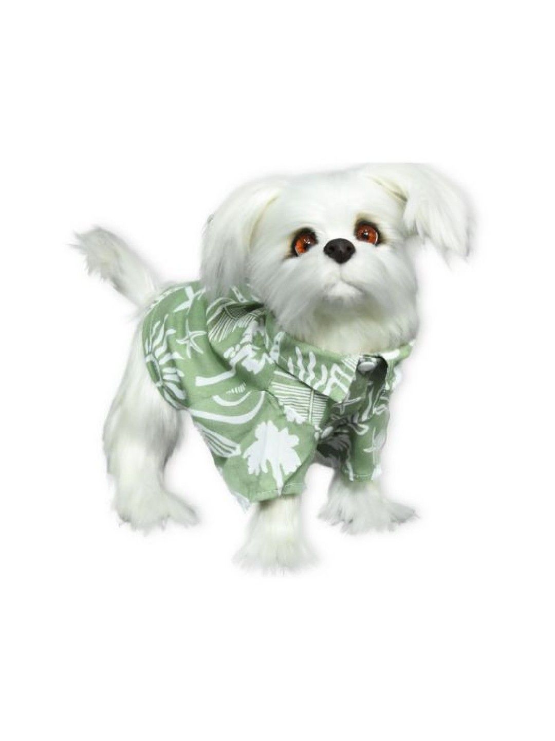 PUPKITS Beach Graffiti Green White - Pet Shirt