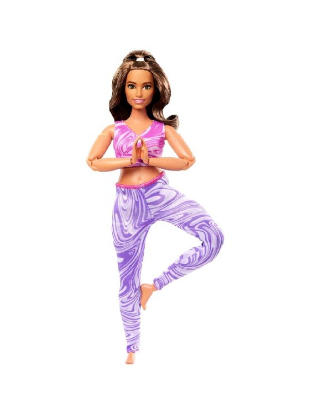 Barbie Made To Move Yoga Doll (Brunette with Curvy Body) (No Color- Image 1)