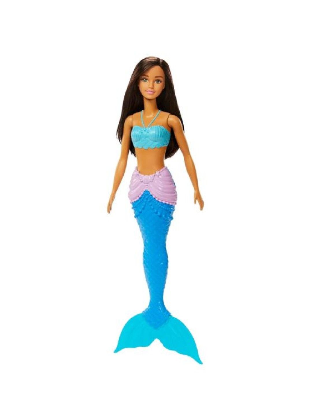 Barbie Dreamtopia Mermaid Doll (Brunette) with Purple and Blue Mermaid Tail (No Color- Image 1)