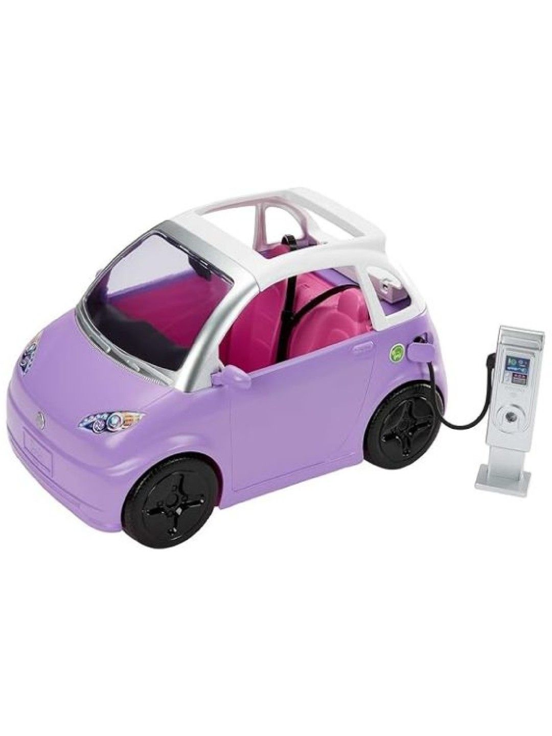 Barbie Electric Vehicle with Charging Station and Plug (No Color- Image 1)
